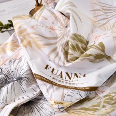 富安娜(FUANNA)  印花蚕丝被-清逸悠扬203*229cm(400g)