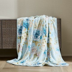 富安娜(FUANNA)  单层法兰绒毯-花间梦150*200cm